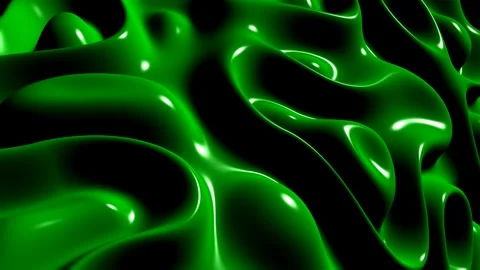 Background with Green Plasma, Unique Design, Paints, Exclusive, Reflection Stock Footage 303848047