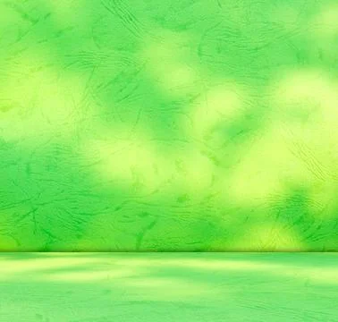 Background green shadow floor studio room photo empty gradient leaf Floor Stock Photos