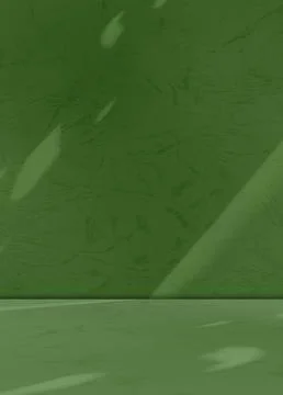 Background green shadow floor studio room photo empty gradient leaf Floor Stock Photos