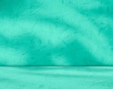 Background green teal shadow floor studio room photo empty gradient leaf Stock Photos