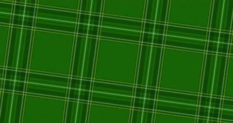 Background in green tones on the theme of fabric with a Scottish pattern Stock Footage 149958229