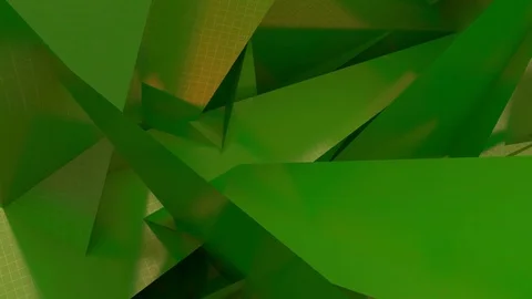 Background of green triangles with a texture of mesh Stock Footage 69829968