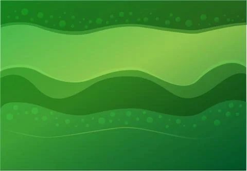 Background green waves Stock Illustration