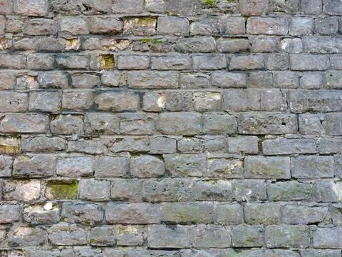 Background  grey old brick wall texture. Vintage Stock Photos