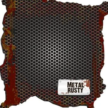 Background grid pattern rusty, vector illustration Stock Illustration