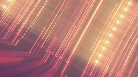 Background with group of moving orange lasers. 3d rendering loop animation Stock Footage 256015183