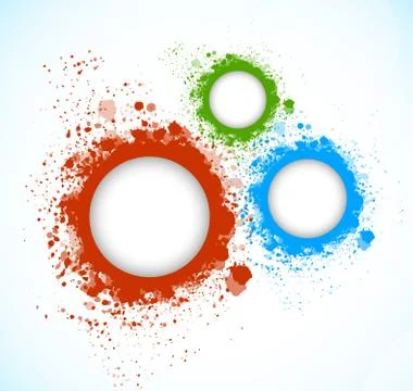 Background with grunge circles Stock Illustration