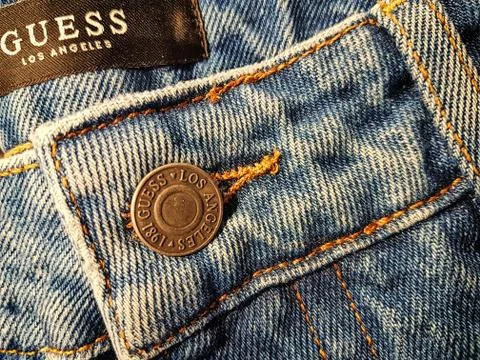Background of Guess jeans texture Foto stock