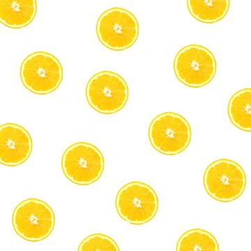Background of half cut oranges. orange slices isolated on white Stock Photos