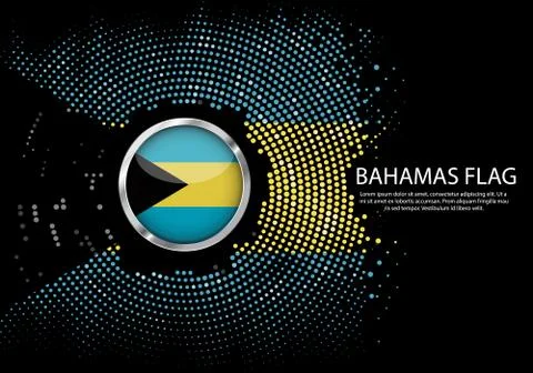 Background Halftone gradient template or LED neon Light on round Dots style o Stock Illustration