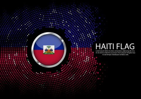 Background Halftone gradient template or LED neon Light on round Dots style o Stock Illustration