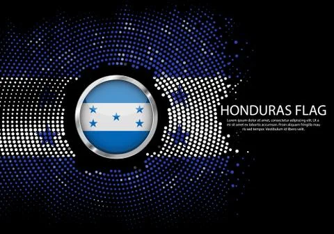 Background Halftone gradient template or LED neon Light on round Dots style o Stock Illustration