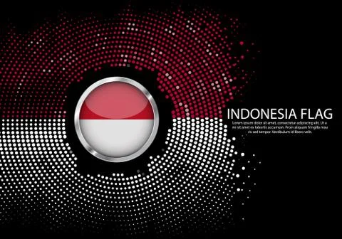 Background Halftone gradient template or LED neon Light on round Dots style o Stock Illustration