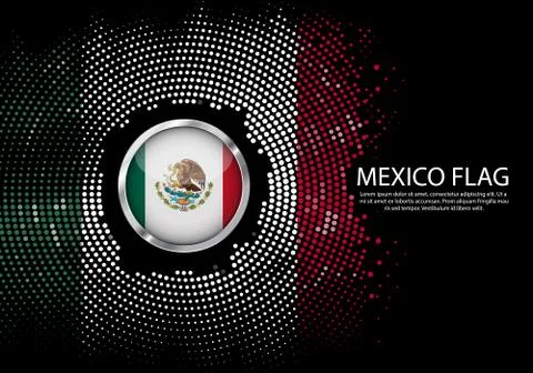 Background Halftone gradient template or LED neon Light on round Dots style o Stock Illustration