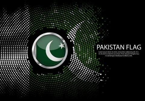 Background Halftone gradient template or LED neon Light on round Dots style o Stock Illustration