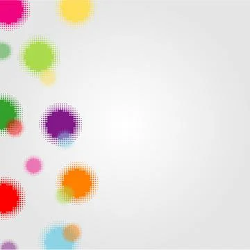 Background with halftone patterns Stock Illustration