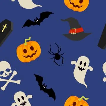 Background Halloween Themed Stock Illustration