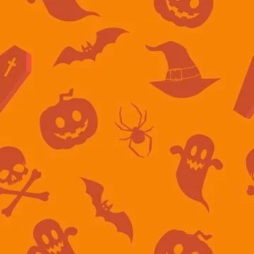 Background Halloween Themed Stock Illustration