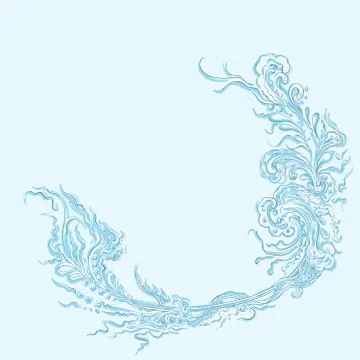 Background hand drawing label Stock Illustration