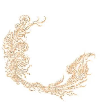 Background hand drawing label Stock Illustration