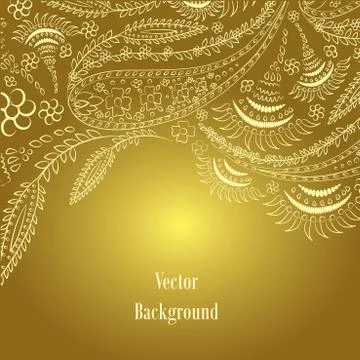 Background. Hand Drawn ornament. Vector illustration. Stock Illustration