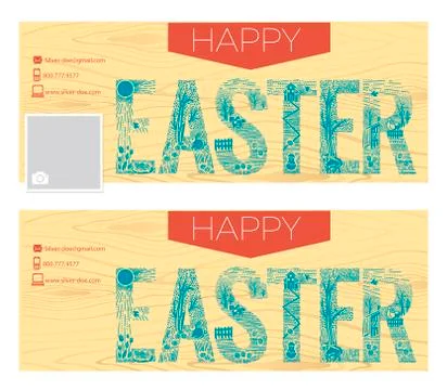 Background Happy Easter Stock Illustration
