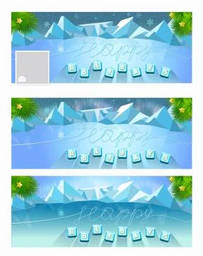 Background happy holidays ice Stock Illustration