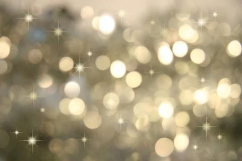 Background having white blurred lights Stock Photos