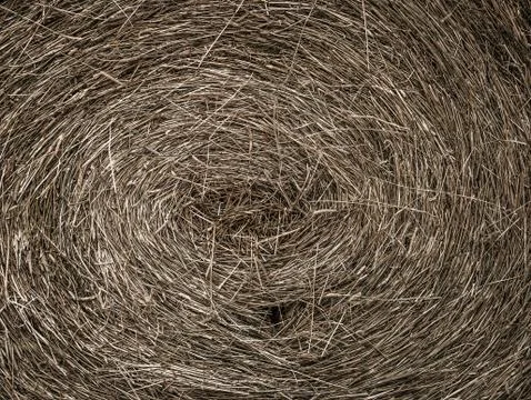 Background Of Hay Bale Stock Photos