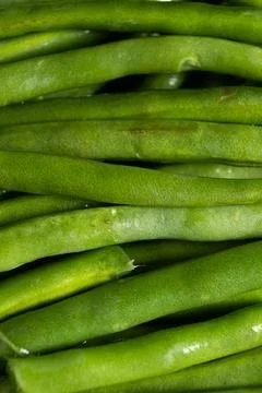 Background of healthy green string beans Stock Photos