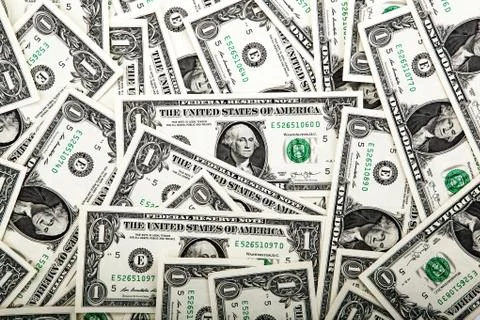 Background heap of dollars Stock Photos