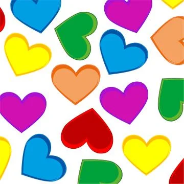 Background from heart colour Stock Illustration