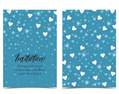 Background with heart decoration Stock Illustration