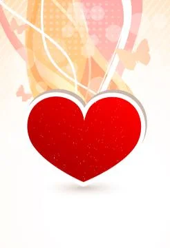 Background with heart Stock Illustration