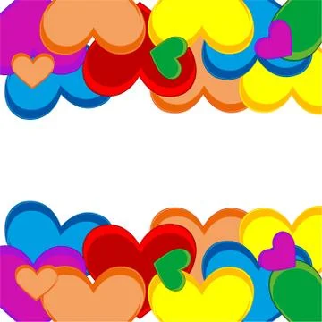 Background from heart Stock Illustration