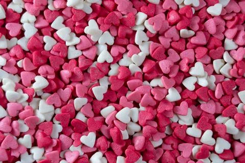 Background of a Heart shape candy for Valentine's day Foto stock