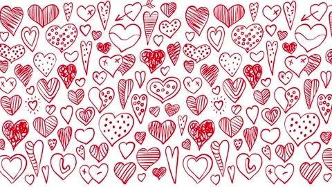 Background of hearts 4K Stock Footage 166510785