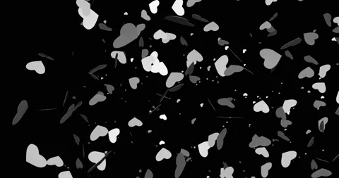 Background hearts chromakey, abstract congratulation template Stock Footage 149372220
