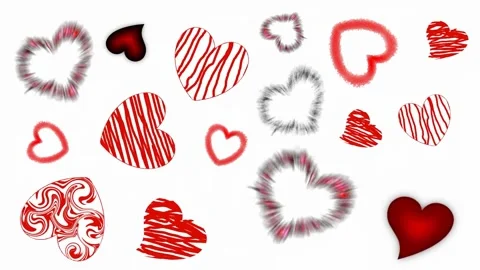 Background with hearts Stock Footage 145049584