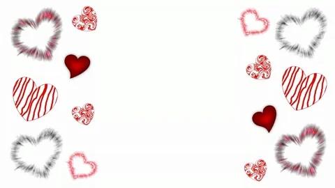 Background with hearts Stock Footage 145049612