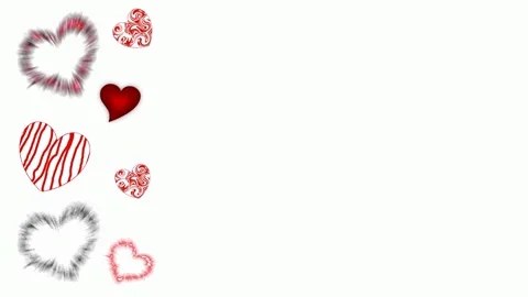 Background with hearts Stock Footage 145049654