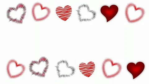 Background with hearts Stock Footage 145049666