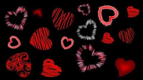 Background with hearts Stock Footage 145049821