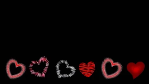 Background with hearts Stock Footage 145049830