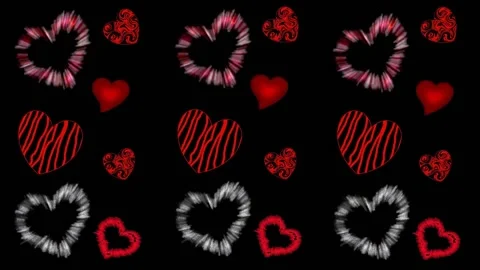Background with hearts Stock Footage 145049911