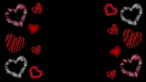 Background with hearts Stock Footage 145049950