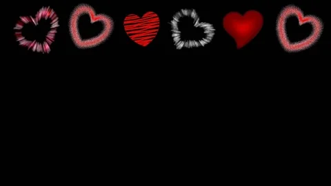 Background with hearts Stock Footage 145049970