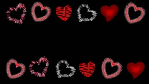Background with hearts Stock Footage 145050055