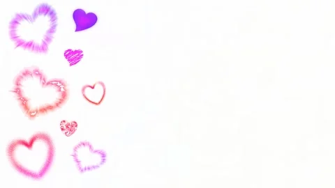 Background with hearts Stock Footage 145309537