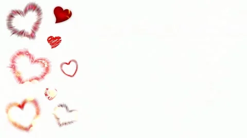 Background with hearts Stock Footage 145309560